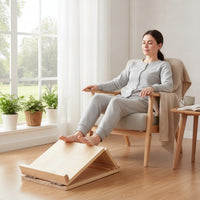 Wooden Slant Board Folding Calf Stretching Board Foldable Incline Wedge for Runners, Athletes, Home Gym, Stretching Discipline