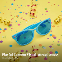 Oversized Design Giant Shaped Spectacles Exaggerated aesthetic and design comic Glasses Vividly Coloredly Colored Novelty lenswear Lightweight for entertainers, Cosplayers, Teenagers, Parties, Stage Performances, Photo Booths, Festivals