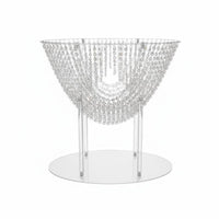 Wedding Crystal Decor Stand Luxury Style Crystal flowers stand Stable Base for Event Planners, Banquet