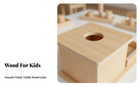 Object Permanence Box Educational Ball Drop Toy Early Development Imbucare Box for Young Children, Infants, Preschool, Nursery, Daycare