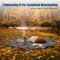 PE Anti-Puncture Ground Cloth, Hexagonal Camping Mat, Water-Resistant, Moisture-Resistant, Non-Slip, Multi-Shape, Easy to Clean