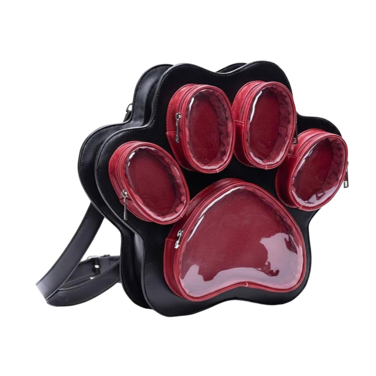 paw shaped Showcase Backpack Large Capacity paw shaped Display Backpack Japanese Style Fashion Accessory for Teens, Collectors, Conventions