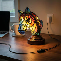 LED Horse Head Night Light Independent Switch Horse Head Lamp Decorative Home Decor Compact Size