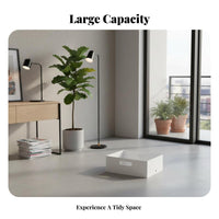 Rolling Underbed Box Large Capacity Storage Container slimlowheight for householders