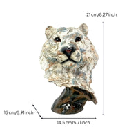 Creature Bust Figurine Carved Abstract Bust Sculpture Hand Finished Tabletop Ornament for Homeowners, Bookshelf