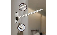 Polished Silver Towel Bar with Rotating Arm Rustproof Swing Arm Towel Bar Heavy Duty Hardware Smooth for Utility Room