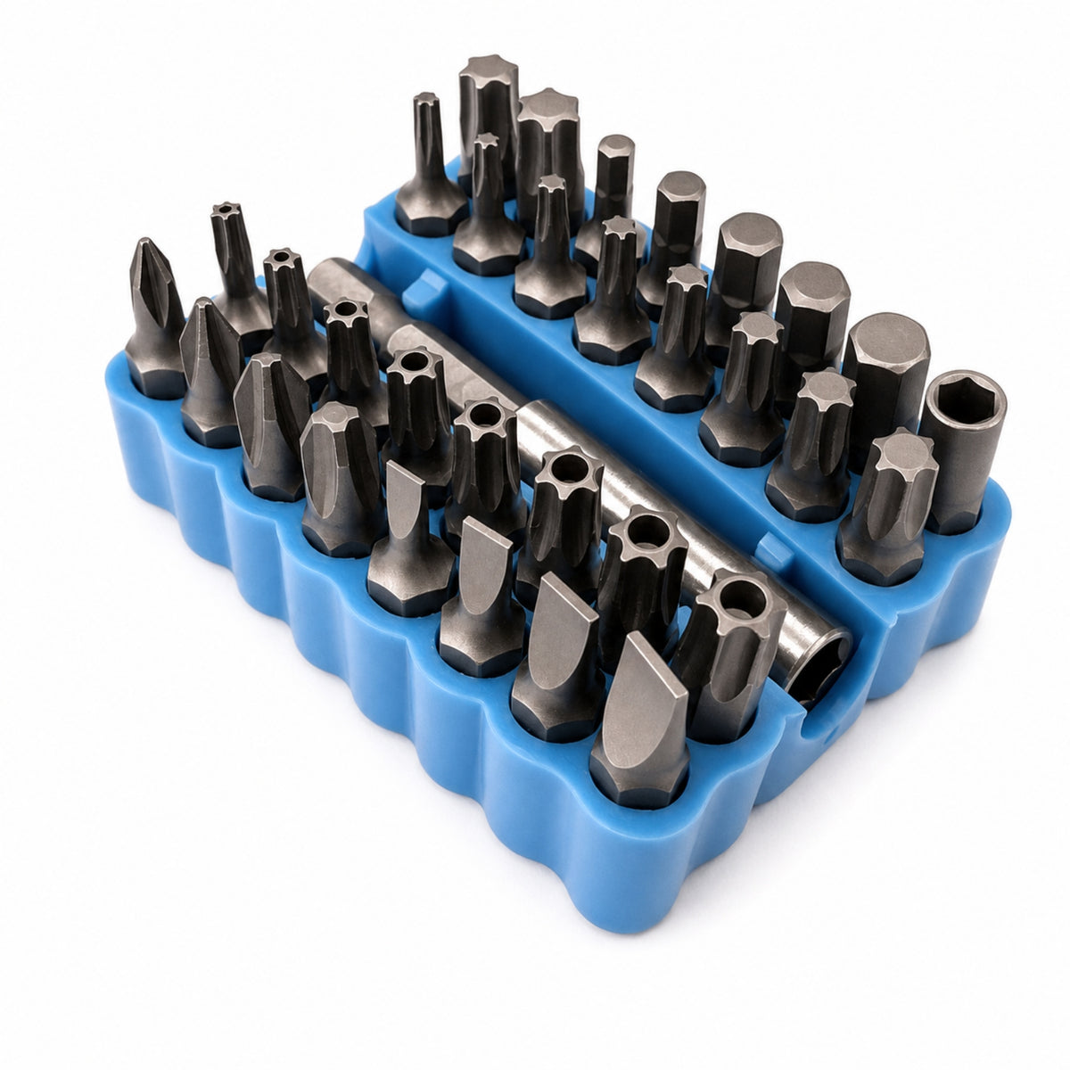 Screwdriver Bit Assortment with Holder 1/4 Inch Hex Shank Bit Set with Adapter Tool for Home Hobbyists