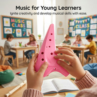 12 Hole Alto Ocarina Resin Drop Resistant, Musical Instrument for Music Lessons, Ergonomic Ocarina Hole Alto, Professionally Tuned Ocarina Gift