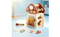 Fungus Activity Toy Wooden Toy with Mallet Shape Sorter Child-Centered Early Learning for Toddlers, Playroom, Kindergarten