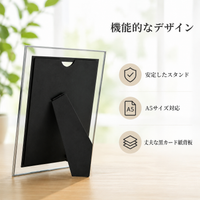 Photo Frame, Picture Frame, Gift, Glass, 6-Inch, Silver, Rectangular, Vertical & Horizontal Use, 10.1×15.2cm, Stylish, Luxurious