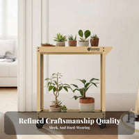 Multitier Design Rolling Plant Cart Floor-Standing Flower Rack with casters Household Storage Space-Saving for Home Decorators, Event Planners, Balcony, Living Room, Garden, Outdoor