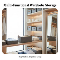 foldable Clothing Box Multi-Functional Foldable Compartment Box for Dorm Room