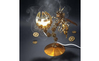 3D Metal Bee Assembly Tool Kit 3D Metal Bumblebee Ornament Lifelike Design Circular Base Cute Style Decorative