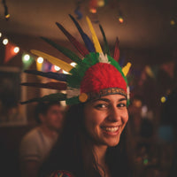 Feather Headdress Feathered Feather Headpiece Costume Headdress with Elastic Strap Lightweight Headwear Adjustable