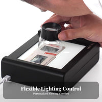 Multi-Format Support LED Film Copying Light Box Adjustable Brightness Slide and Negative Copier Even Illumination for Archiving, Home Studio