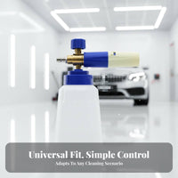 Pressure Washer Foam Dispenser Heavy Duty Thick Foam Lance Solid Brass Core High Pressure Soap Dispenser for Professional Cleaners, Auto Detailing