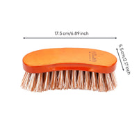 Horse Grooming Brush Stiff Bristles Long-Strand Horse Brush Wood-Look