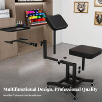 Multi-Functional Multifunctional Chair Ergonomic Design Adjustable Chair Padded Seat Adjustable Artist Stool High-Density Foam Cushion for Beauticians, Estheticians, Massage Therapists, Spa