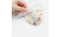 4 Pieces Epoxy Resin cast Set for DIY Art Coasters Making Shiny Coaster Cast with Hanging Hole Glossy Epoxy for Hobbyists