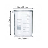 Flat Base Low Form Beaker Transparent Graduated Beaker