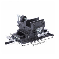 Cross-Slide Machine Vise Rigid Cross Slide Vise Precision for Machinists, Woodworkers, Drill Press
