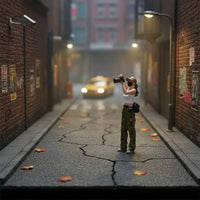Hand-Painted Photographer Figure Finely Detailed Female Photographer Figurine Diorama Accessory for Collectors
