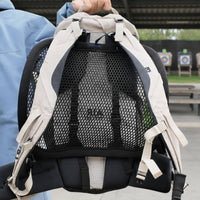 Breathable Backpack Back Panel with Mesh Supportive Backpack Back Pad Comfortable Lightweight for Commuters