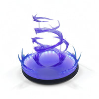Tabletop Wind-Effect Base Translucent Display Base with USB Cable Illuminated Display Stand with USB Cable Stable for Collectors