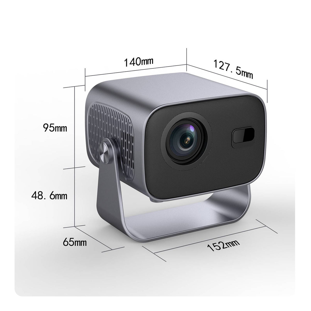 4K Supported Mini Display Device with Stand Auto Image Alignment Smart Display Device with Stand Motorized Focus Compact for Classroom