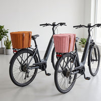 Electric Bicycle Rear Basket with Lid for Helmet Storage and Shopping