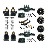 Axle Housing Kit Complete RC Car Parts with Screws Compatible RC Screws Kit for Hobbyists