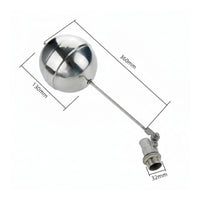Stainless Steel Water Level Control Valve Standard Size Floating Ball Valve Leak-Seal-Tight Weight-operatedFed for Plumbers
