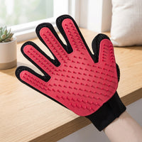 Pet Hair Remover and Dog Grooming Glove for Pet Care, Right Hand Cat Hair Brush with Soft Silicone, Five-Finger Grooming Design, 1 Pack