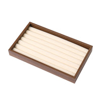 Walnut Wood Grain Jewelry Tray, Small Drawer Organizer for Necklaces, Rings, Earrings, Bracelets