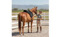 Fleece Saddle Cover Stretchable Elastic Saddle Protector Guarding Tack for Equestrians, Riders, Barn, Travel