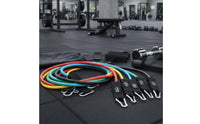 11 Pieces Resistance Band Set Multi-Functional Workout Pull Rope Set Portable Exercise Tube Kit for Travel, Office