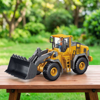 Wireless Control Loader Alloy Toy Loader with Front Scoop Construction Truck 2.4G Rechargeable for Children, Indoor Play