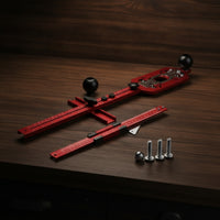 Router Base with Guide Rail Wear-Resistant Router Base Plate Precision Tool for Carpentry, Cabinet Making