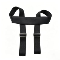 Padded Stretching Strap Woven Textile Stretching Strap with Loops Metal Buckles Fitness Equipment Long