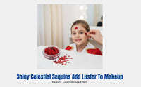 Celestial Sparkle Face Stickers, Children's Carnival Makeup Patch, Forehead & Eye Decoration, Stage Theme, Random Mixed Hues