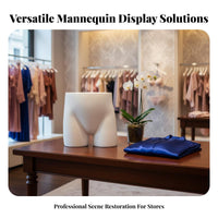 Realistic Body Shape Bra Display Bust S-Curve Design Lingerie Display Form Linen Covered for Boutique Owners