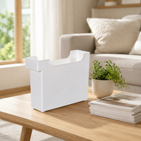 Small Drawer Organiser for Toiletries, 18L White Japanese Style Storage Boxes, Untreated Material Craft Supply Box