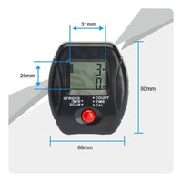 Tracks Time, Count, Calories LCD Fitness Tracker Display Single Button Control Replacement Fitness Console Exercise Bike Computer for Home Gym
