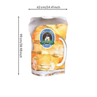 Funny Beer Mug Costume Novelty Beer Stein Costume Festive Apparel Easy to Wear for Halloween