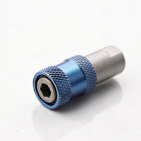 Drill to Screwdriver Adapter Quick-Release Hex Shank Adapter with M10 Thread Bit Holder Knurled Tool Accessories Compact
