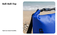 10L Fold-over Sealed Dry Bag Floatable Phone Waterproof Bag Small Waterproof Sack for Beachgoers, Beach Goers, Swimming, Water Sports, Kayaking