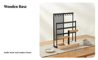Earring Holder Mesh Rack Easy Assembly Jewelry Display Rack Necklace and Earring Holder Rust-Resistant Necklace Bracelet Tree
