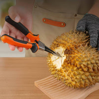 Labor Saving Durian Opener Easy to Use Durian Shell Opener Strong Grip Handle Coil-Assisted Loaded for Elderly, Kids, Commercial, Fruit Shop, Restaurant