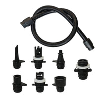 Threaded Hose with Adapter Set Stepped Pump Adapter Kit Easy to Install Pump Hose with Nozzles Leak-Resistant