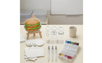 Textured Drawing Kit Textured Craft Kit with Easel Mixed Media Art Set for Kids, Beginners, Classroom